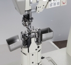 WR-9822<span>Double Needle Roller Feed With Backtracking & Thread Trimmer With Short Thrum & Auto Lifter Postbed Sewing Machine ( Small Postbed )</span>
